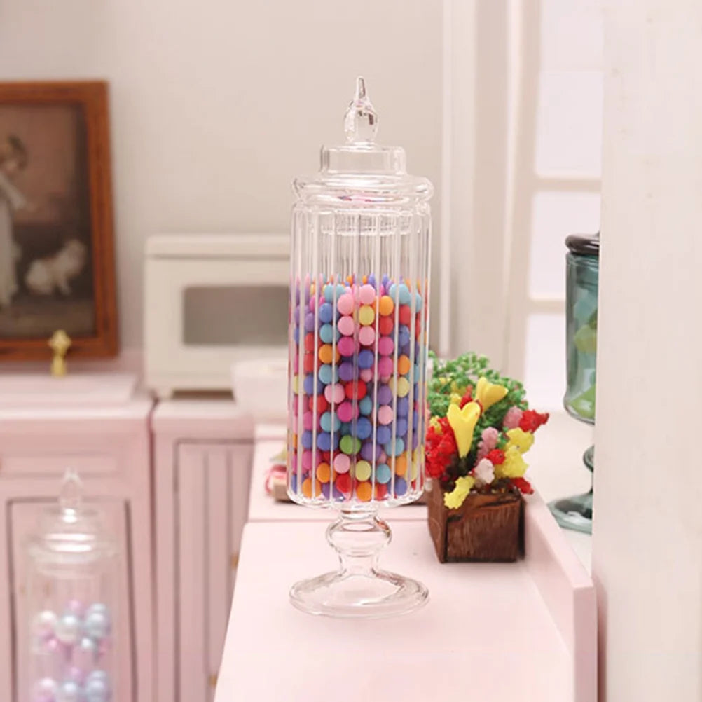 Mini Glass Candy Jars with Lids P4152