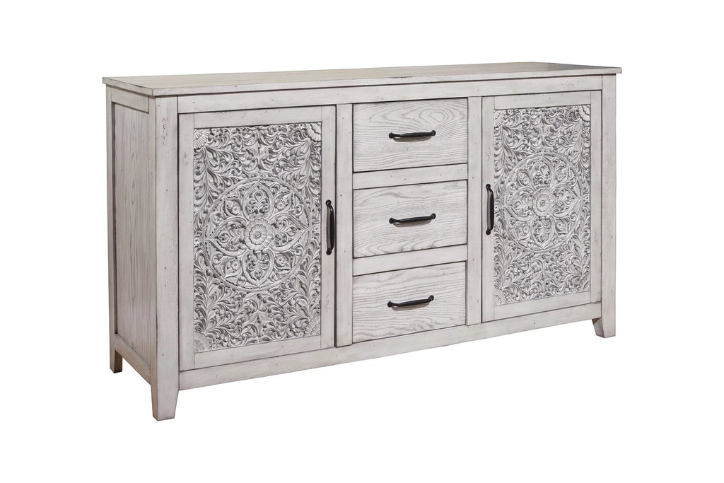 Weathered Light Gray Wood Dresser M69809