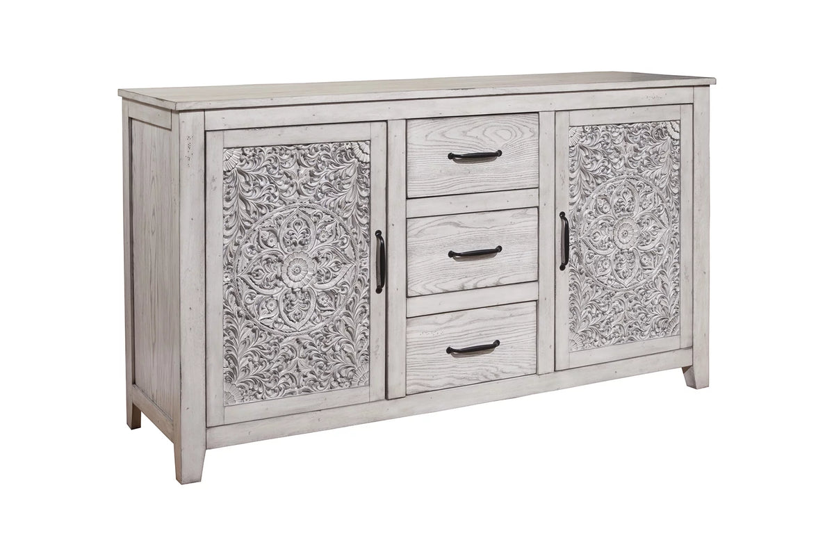 Weathered Light Gray Wood Dresser M69809
