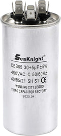 30-5 MFD uF CBB65 Round Motor Run Capacitor 450V AC U1827