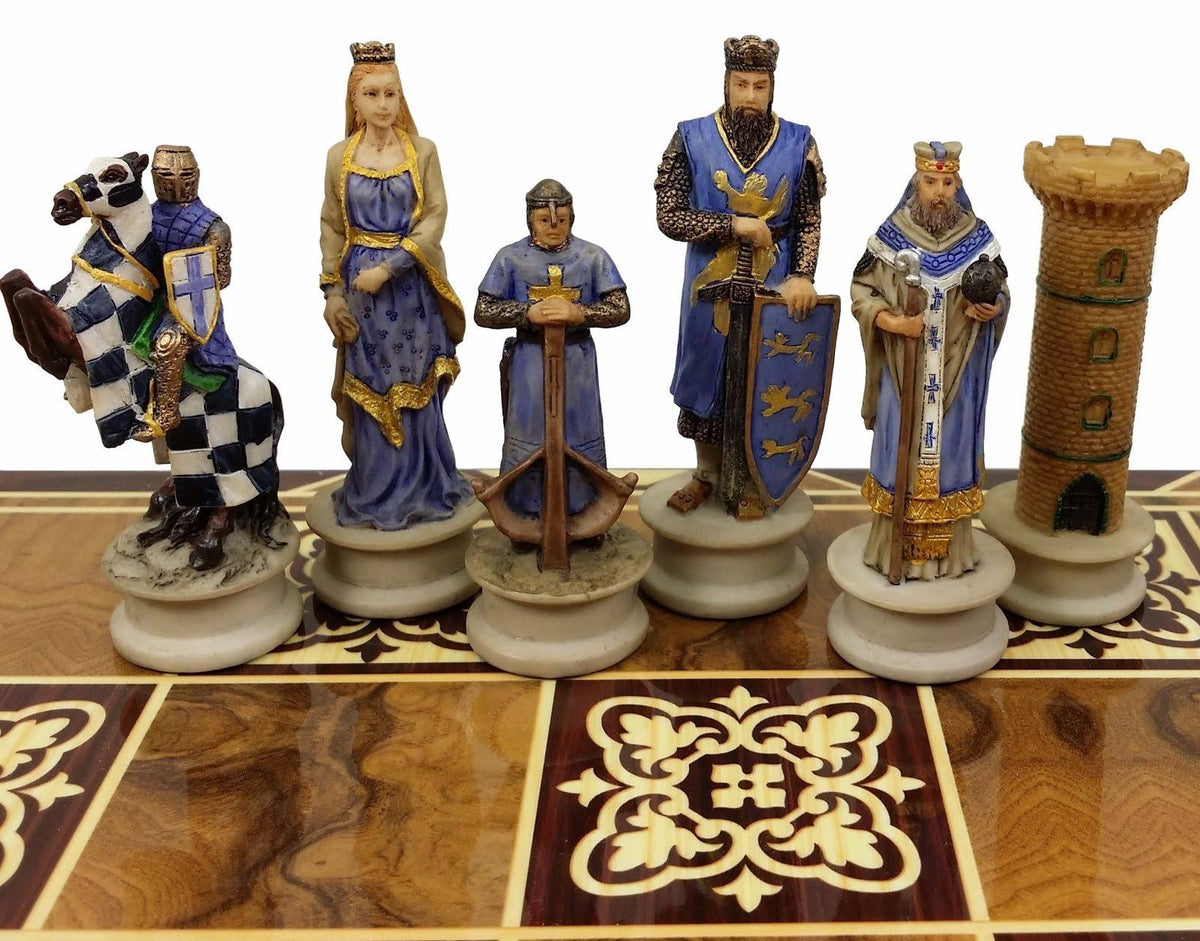 Medieval Times Crusades King Richard The Lionheart Knight Chess Men Set T866