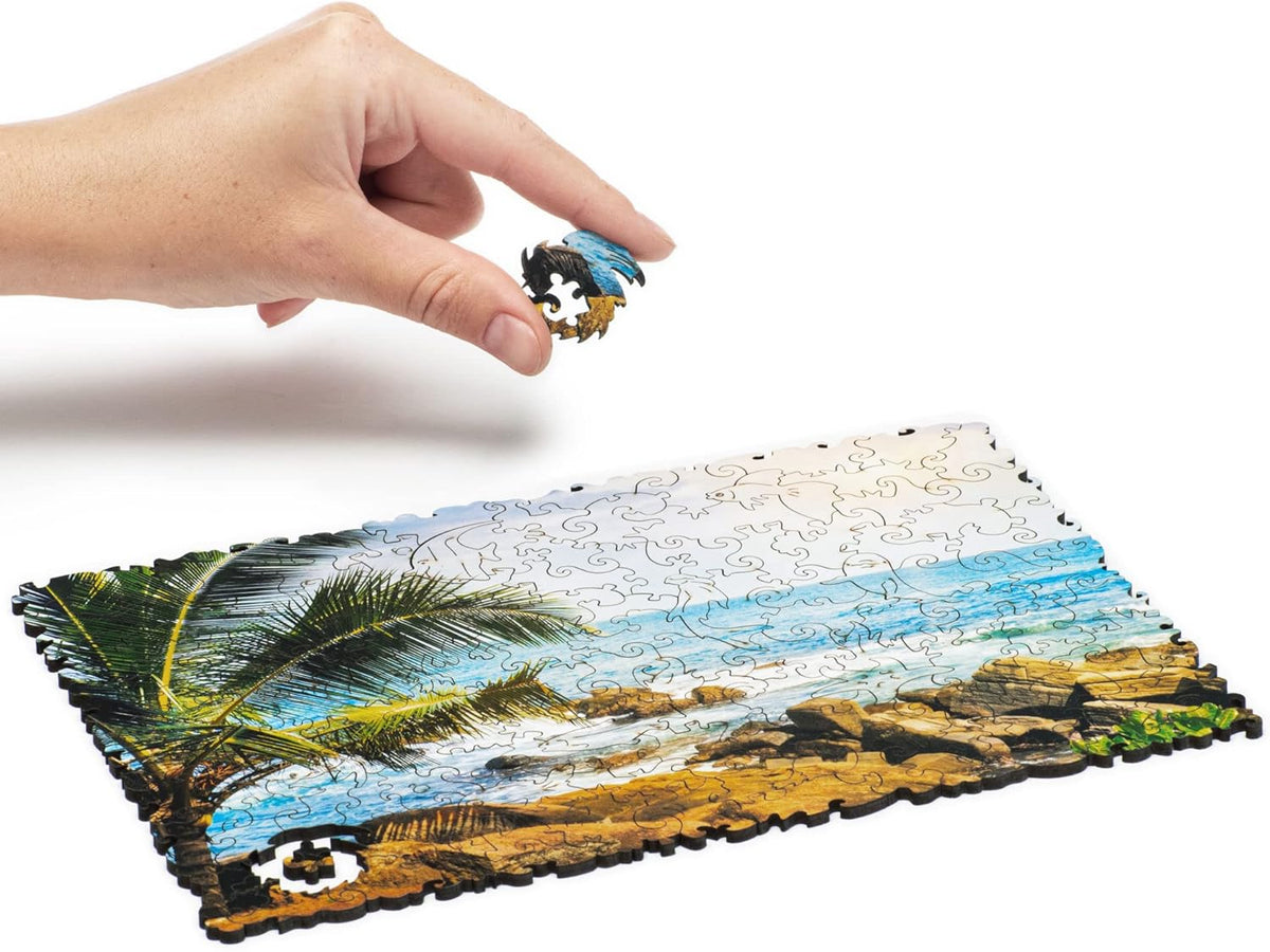 Wooden Puzzle Jigsaw, 125 pieces, 9 x 6.2 in Y92680