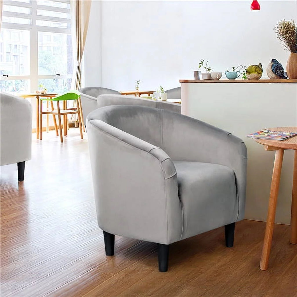 Ivory Polyester Boucle Accent Chair C913041