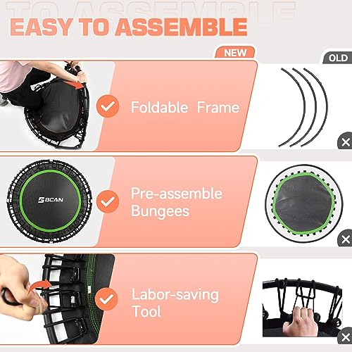 40" Fitness Trampoline with Durable Bungees F4904