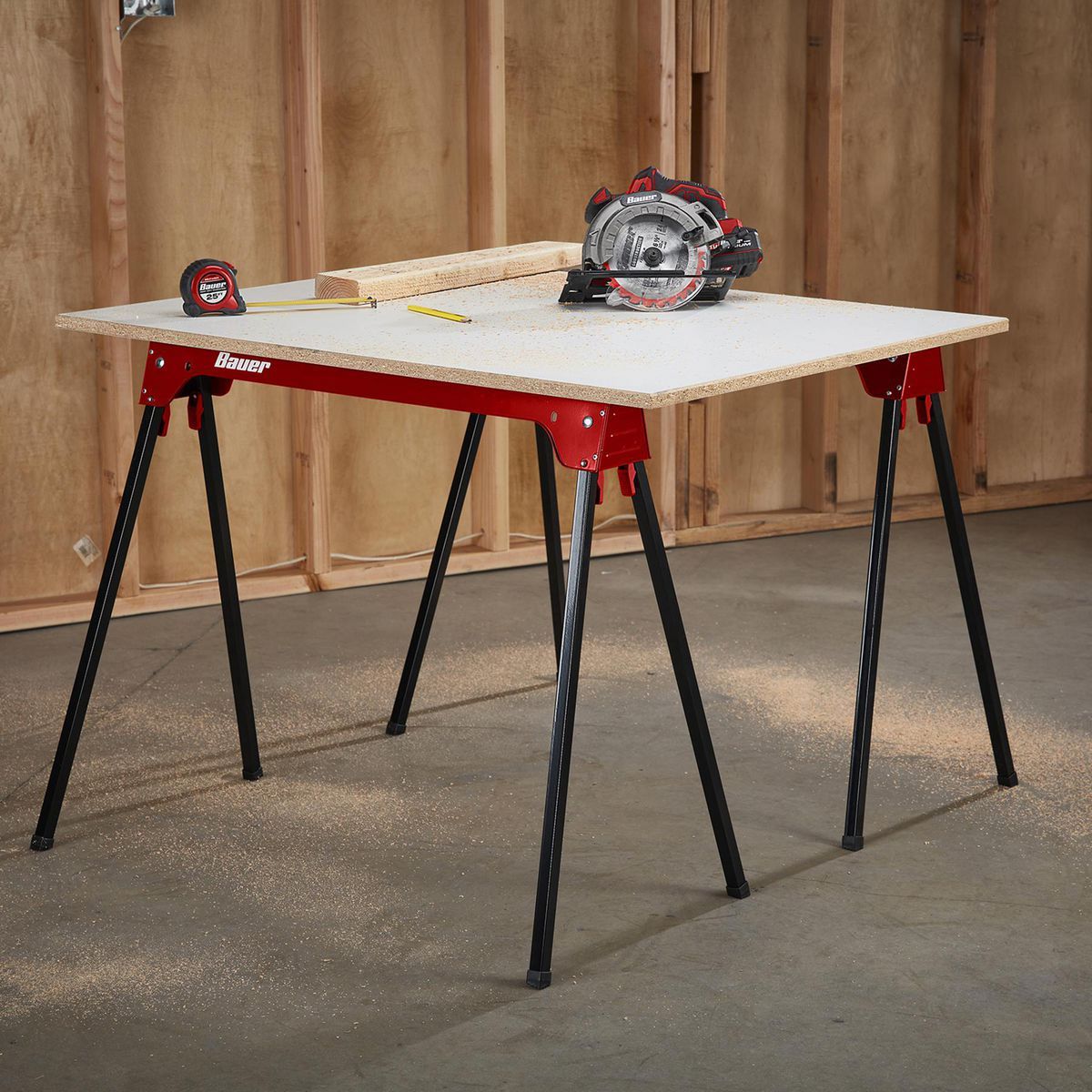 29 in. Steel Folding Sawhorse A31737