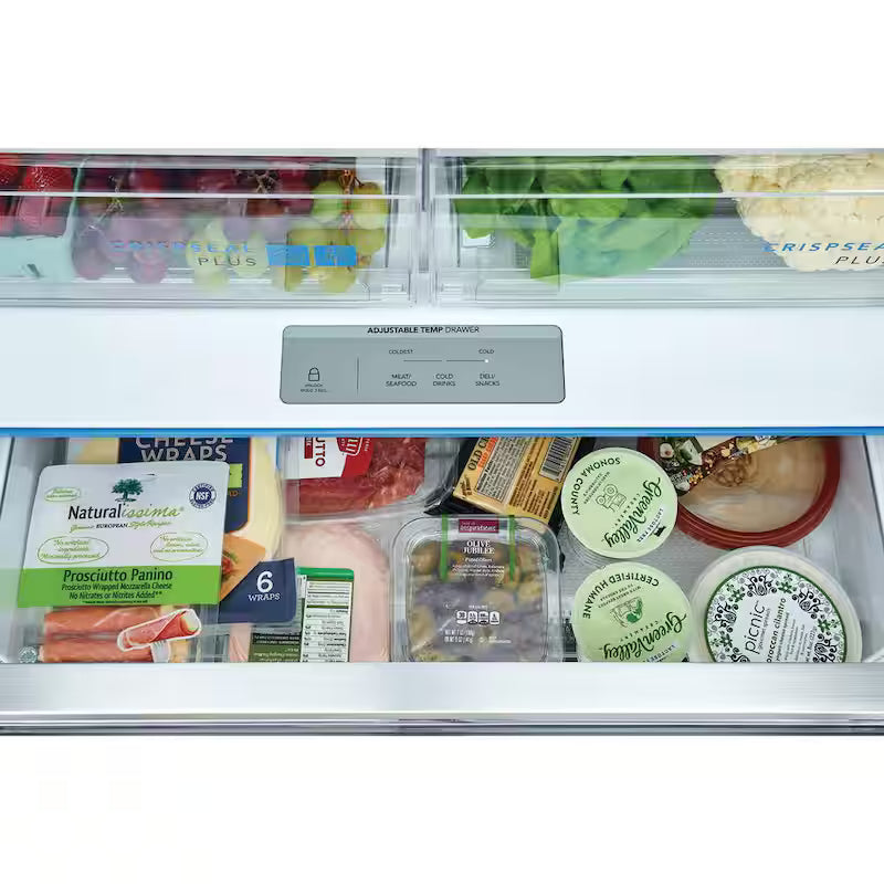23.3 cu. ft. Counter-Depth French Door Stainless Steel Refrigerator E677