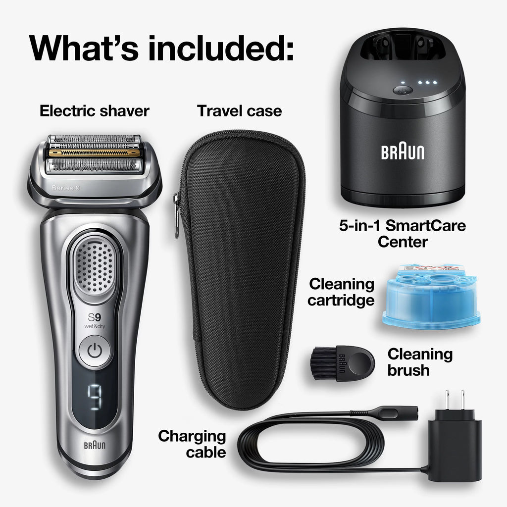 Wet Dry Rechargeable Electric Shaver with Clean Station S3427