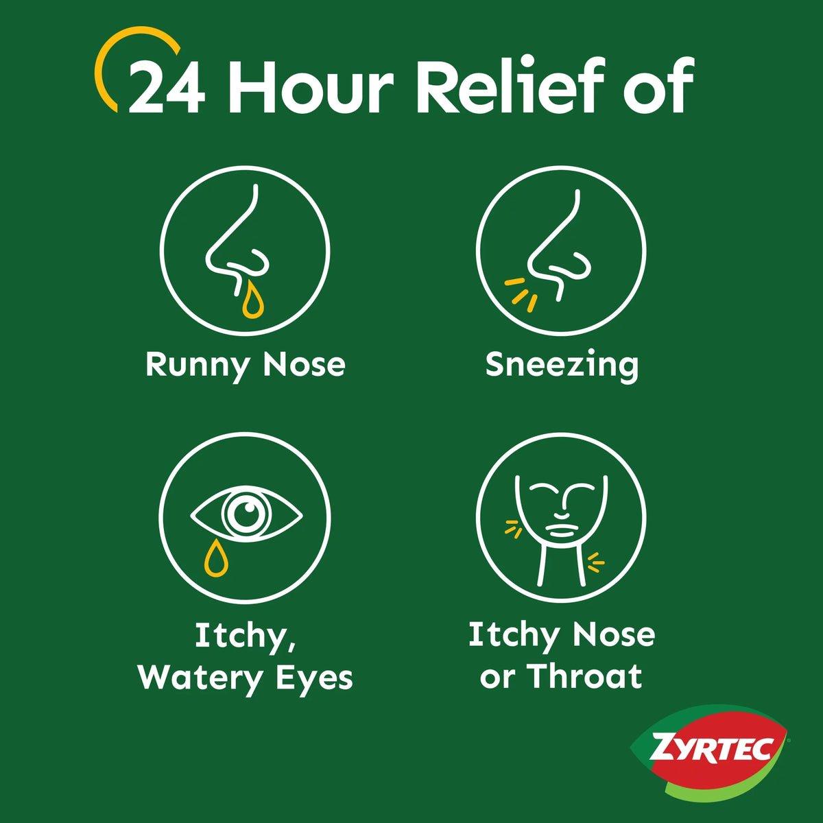 24 Hour Allergy Relief Tablets 10mg Cetirizine HCl 120 ct V45842