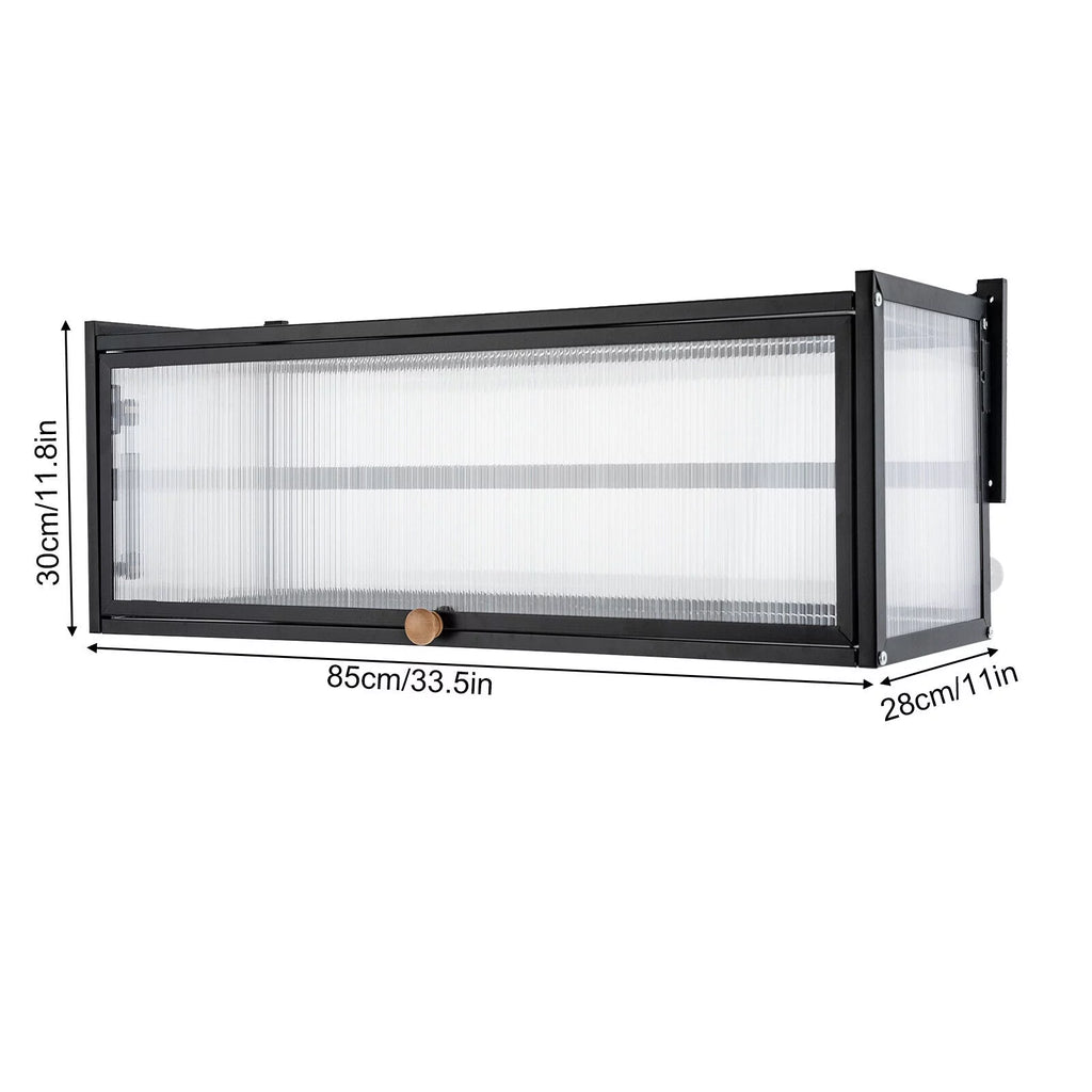 Black Wall Mount Storage Cabinet O5239