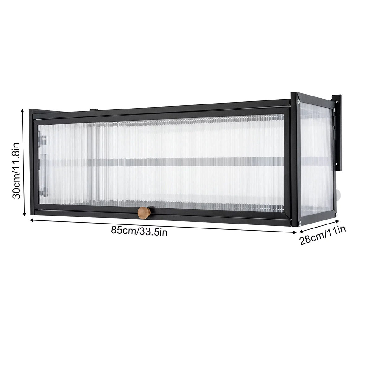 Black Wall Mount Storage Cabinet O5239