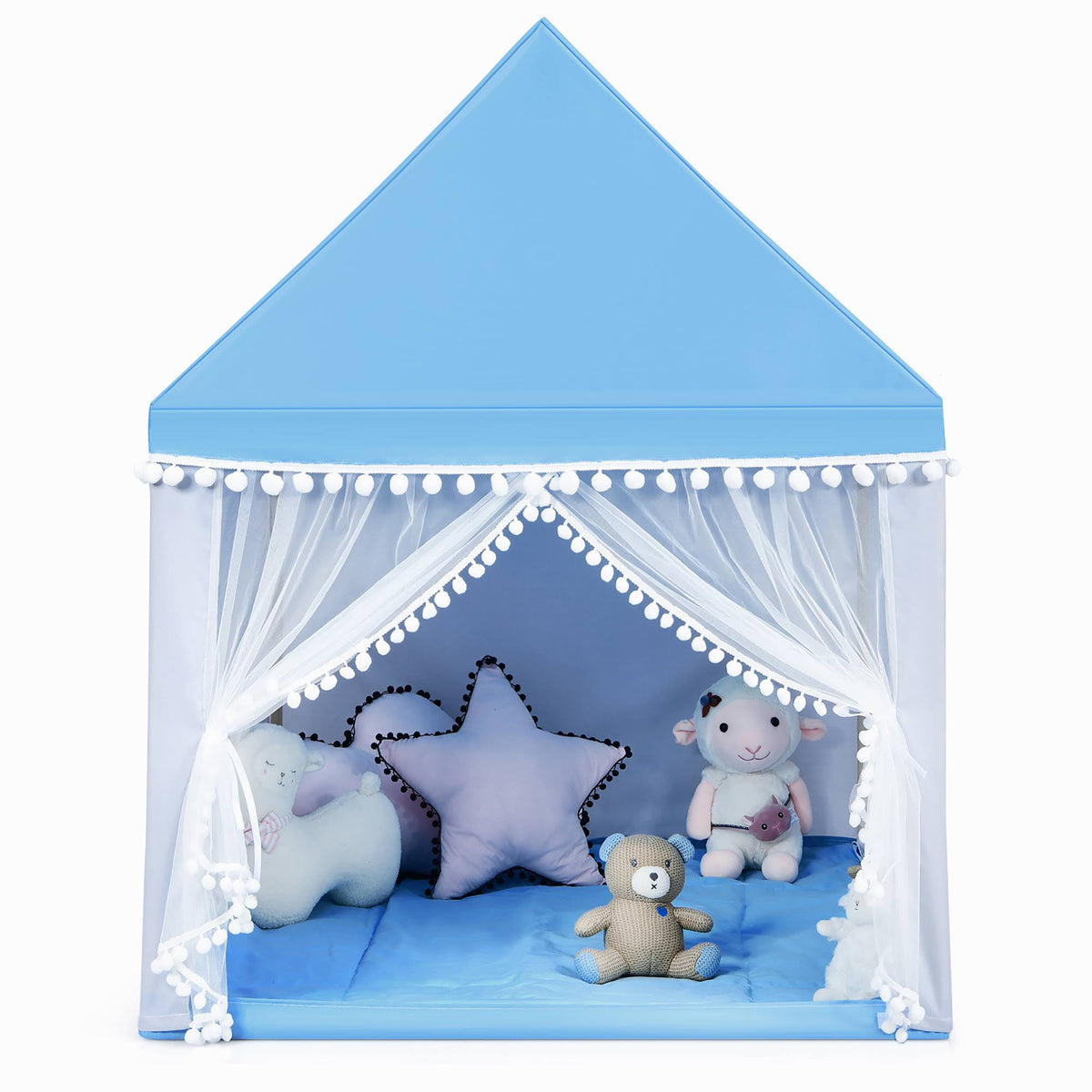 Pink Blue Kids Play Tent with Mat B34954