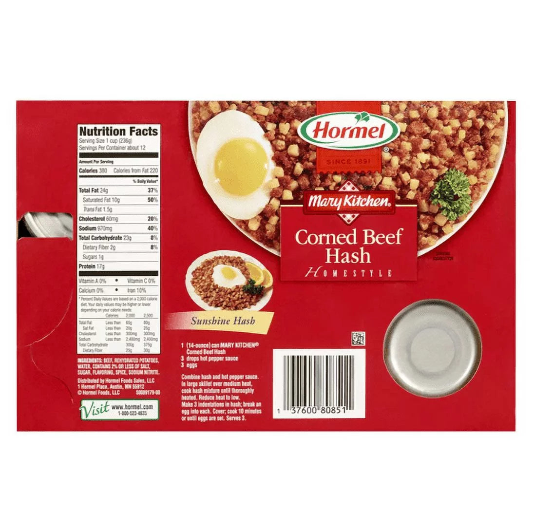 6 pk 14 oz Corned Beef Hash W3764