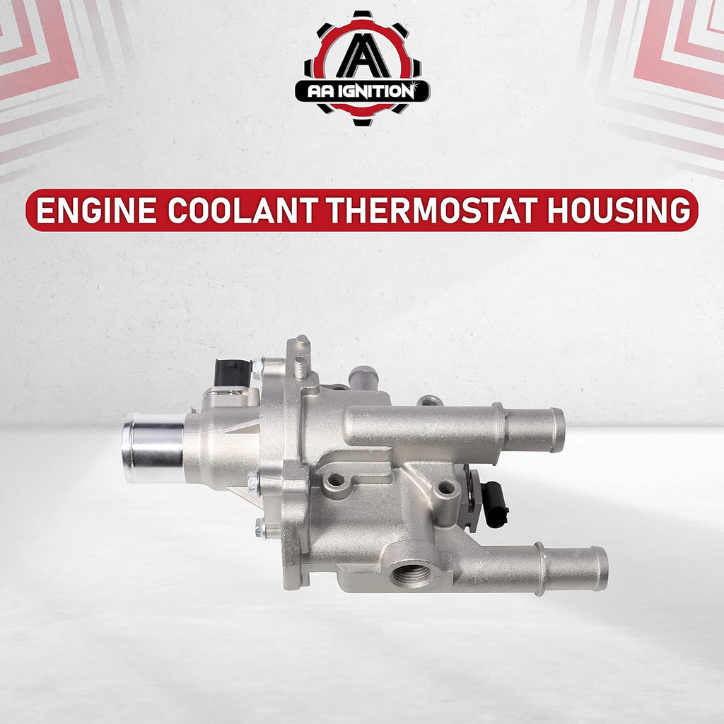 Coolant Thermostat and Housing Assembly with Sensors, Full Aluminum Pack of 2 H23143