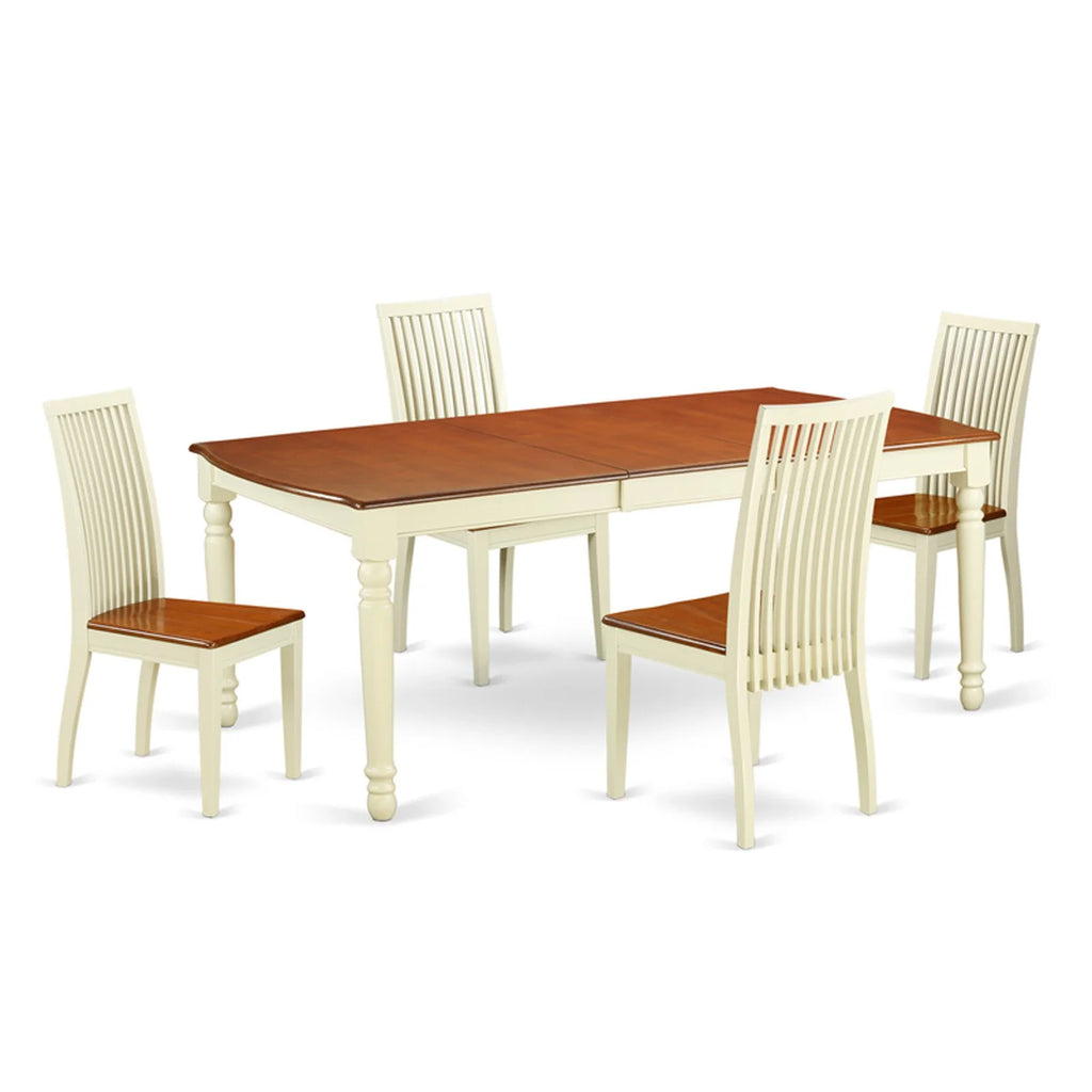 Linen White Dining Room Set E761