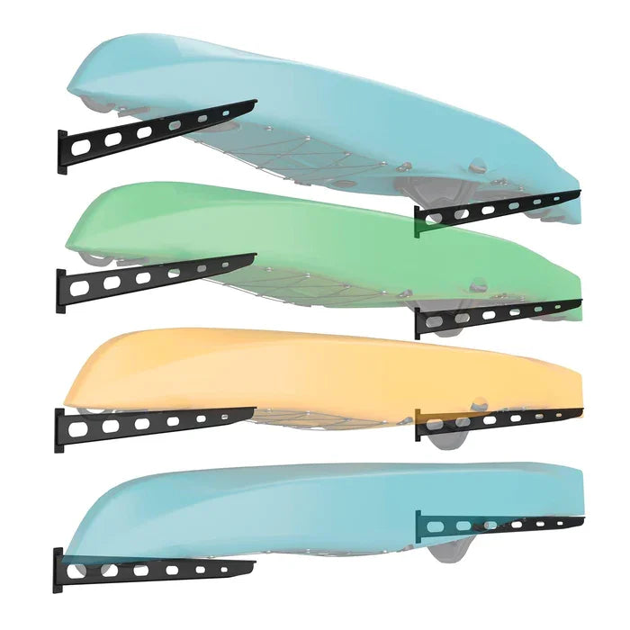 4 Pack Wall Mounted Kayak Rack 25" Arms G10158
