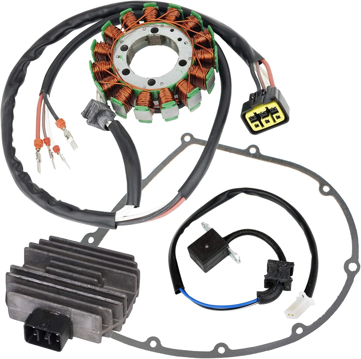 Stator Regulator Rectifier and Gasket for Kawasaki Vulcan 900 VN900 2006-2018 U31093