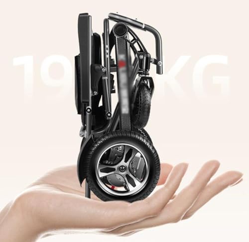 Silver Foldable Electric Wheelchair 300lbs 12.4 mi Cruise Range R461