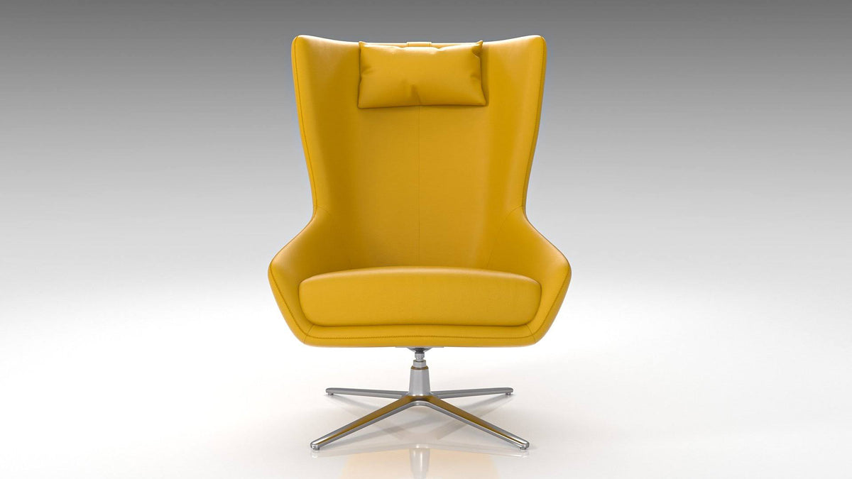 Accent Chair Light Gray Eco Leather Q531