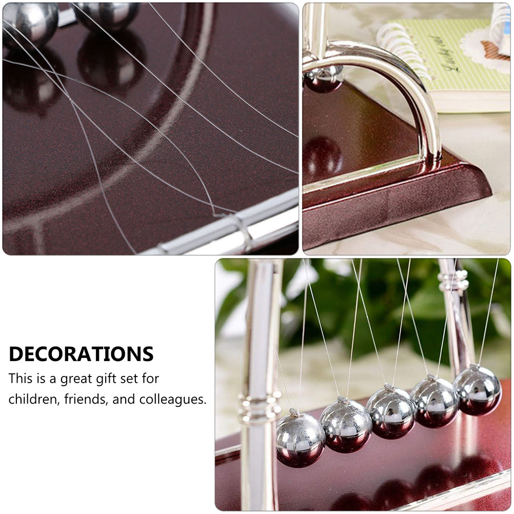 2pcs Newtons Cradle Desktop Pendulum Science Motion Swing Desk Ornament C531
