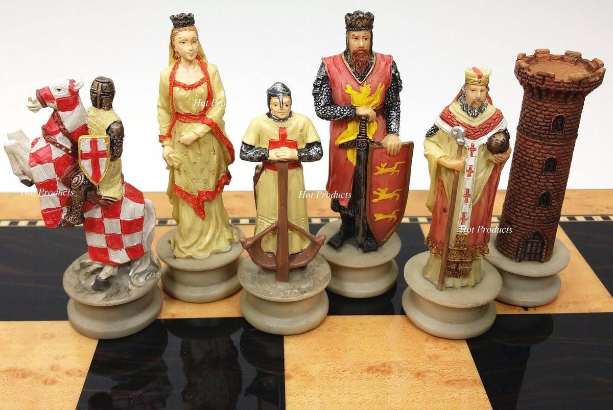 Medieval Times Crusades King Richard The Lionheart Knight Chess Men Set T866