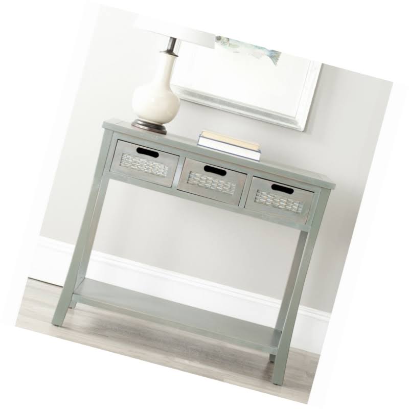 French Grey 3 Drawer Console L98497