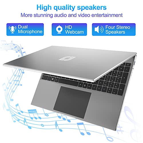 16 Inch Laptop, 16GB DDR4 512GB SSD, Quad Core N CPU, FHD IPS 1920x1200 Display X92578