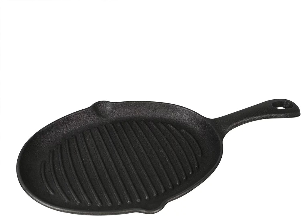 Cast Iron Skillet with Wooden Plate and Handle Cover P194