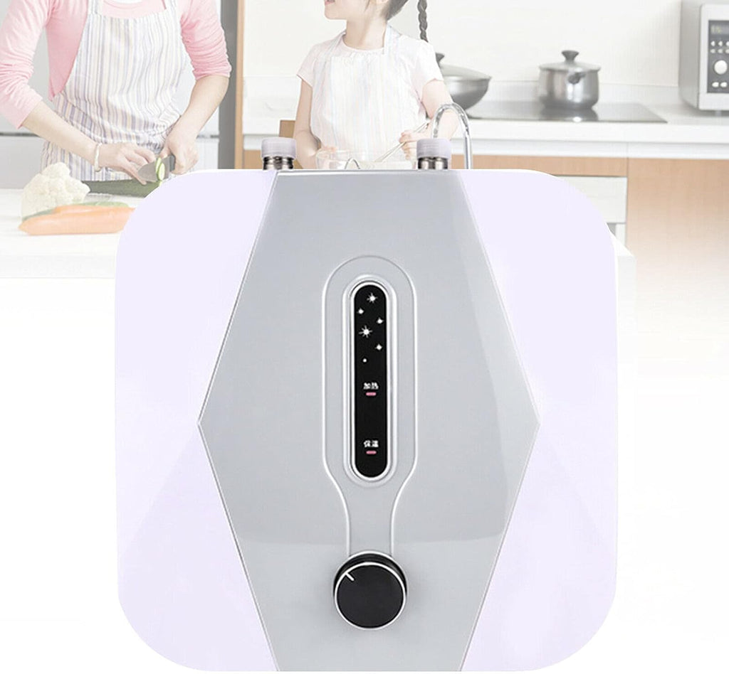 1500W 8L 110V Compact Instant Electric Tank Hot Water Heater IPX4 Mini Tankless Shower 75 ℃ A94627