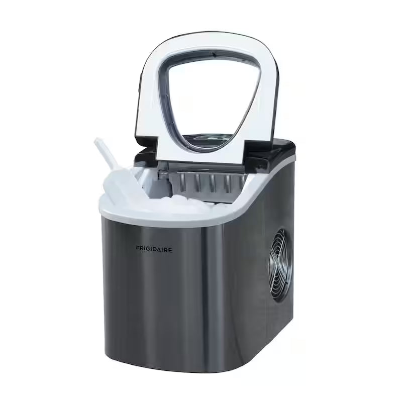 Portable Counter Top Ice Maker in Black Stainless V64099