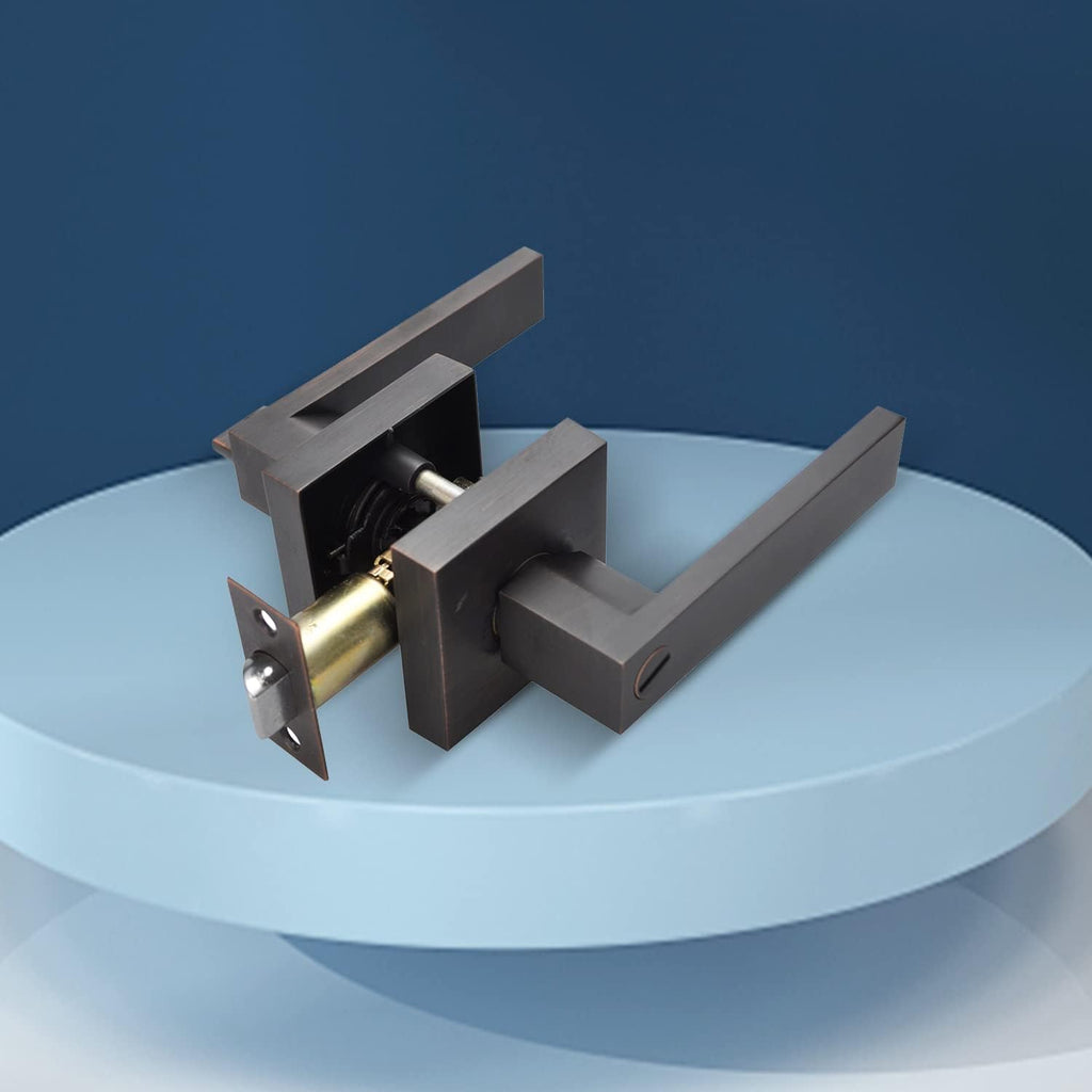 Brushed Bronze Zinc Alloy Door Lever Lock O615432