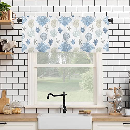 Sage Green Leaf Kitchen Curtains Valances Window Valance Short Topper Rod Pocket Curtain 54x18 Inch Q7683