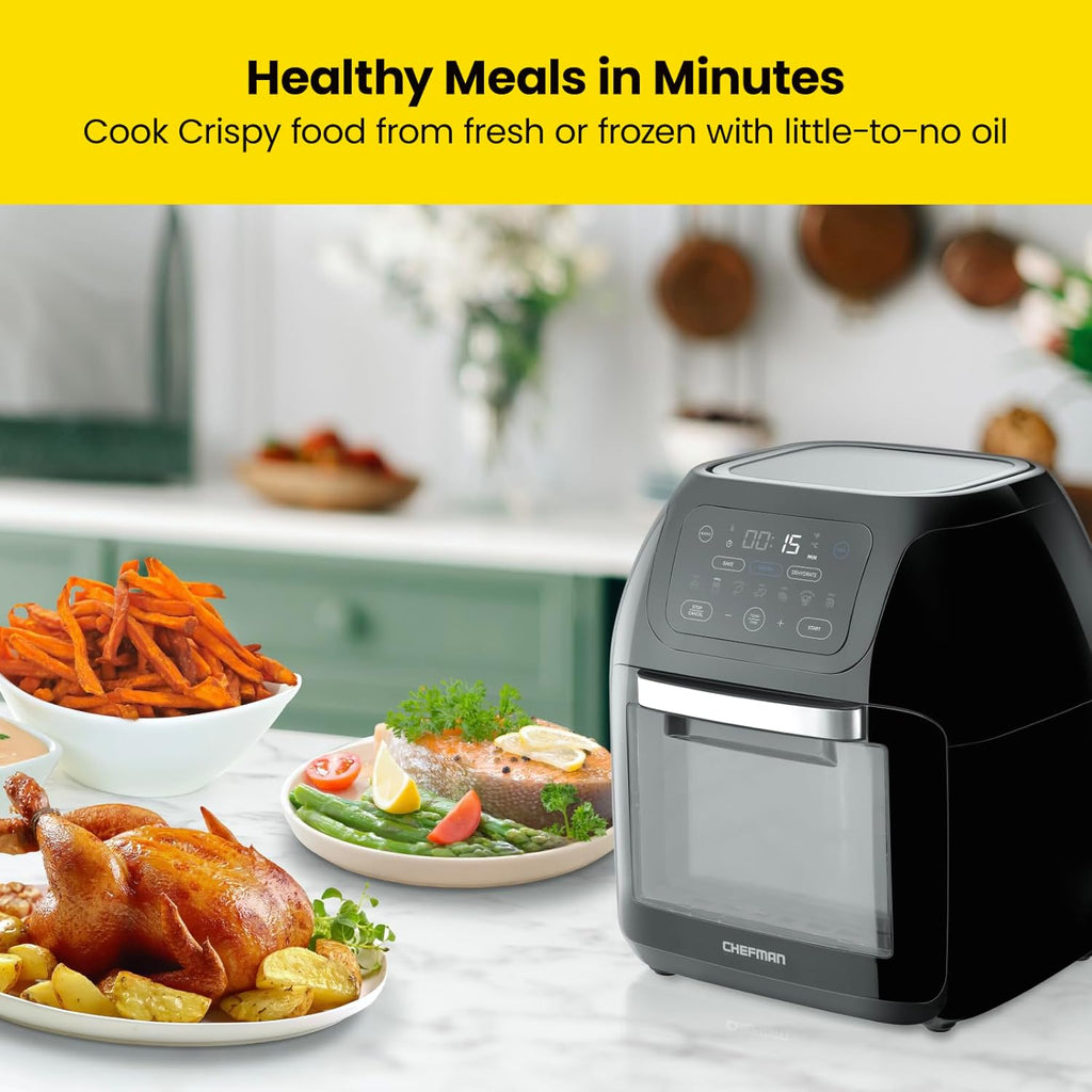 10L 3.6Qt Air Fryer with Rotisserie Dehydrator S934006