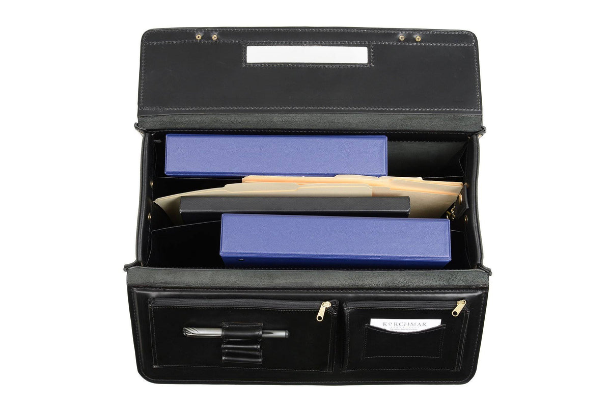 Black Leather Catalog Case U5123