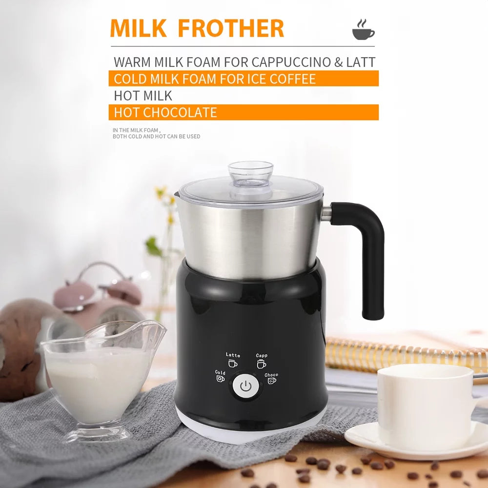 Detachable Electric Milk Frother and Steamer 700ml 600W 5 in 1 J5648