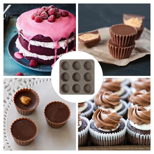 8 PCS 9 Cavity Non-stick Silicone Baking Mold G91649
