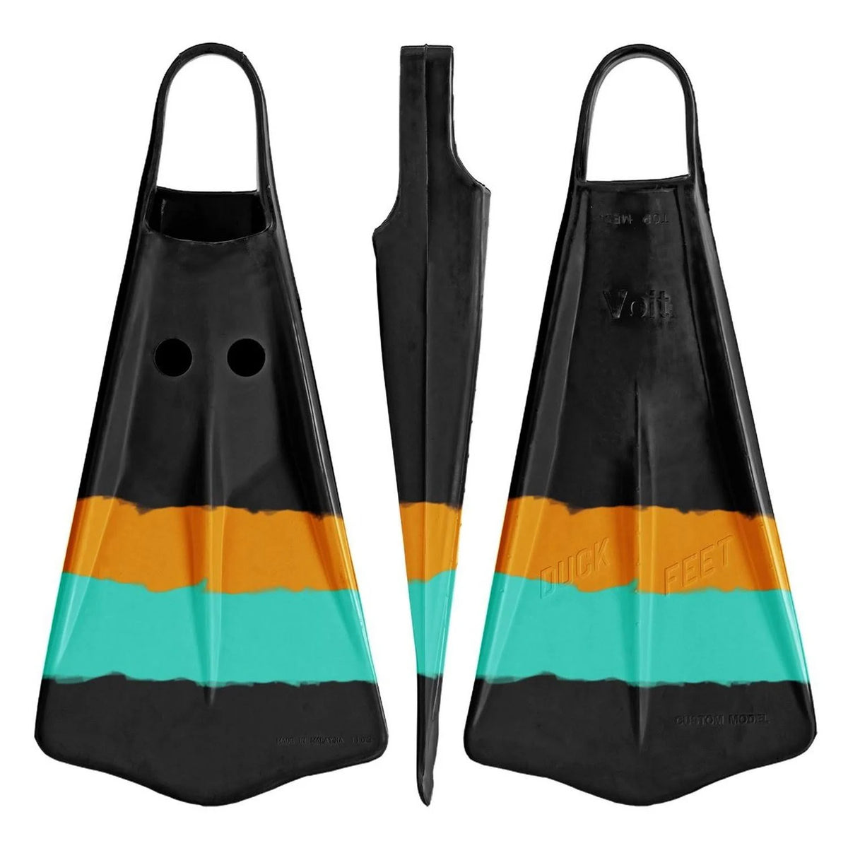 Duck Feet Fins Turquoise/Orange, Large A452414