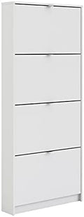 4 Drawer White Shoe Cabinet U4456