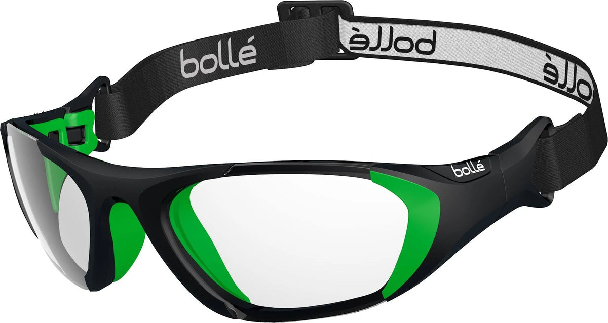 Black/Green Strap Eyeguards H14416