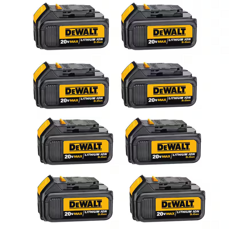 20V MAX Lithium-Ion 3.0Ah Battery Pack 8-Pack G1859