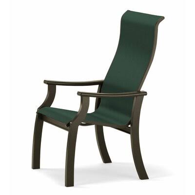 Stacking Patio Dining Armchair Textured Beachwood Forest Green O2779