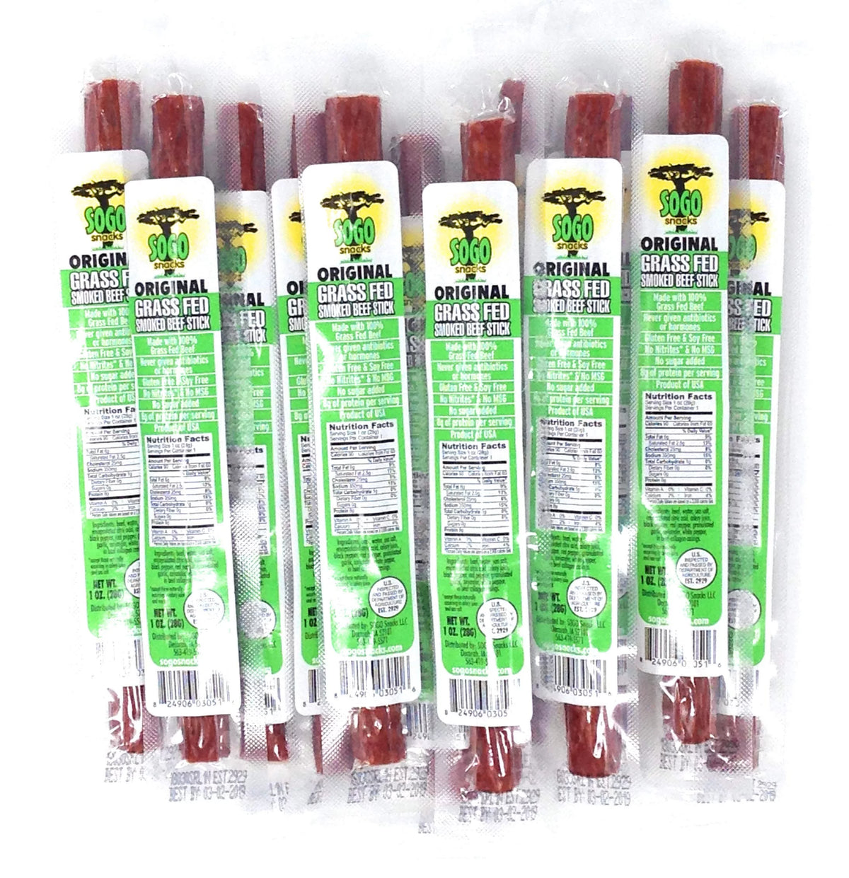 No Sugar 100% Grass-fed Beef Sticks 144-ct T43014