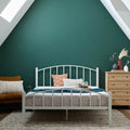 Black Metal Queen Platform Bed O17497