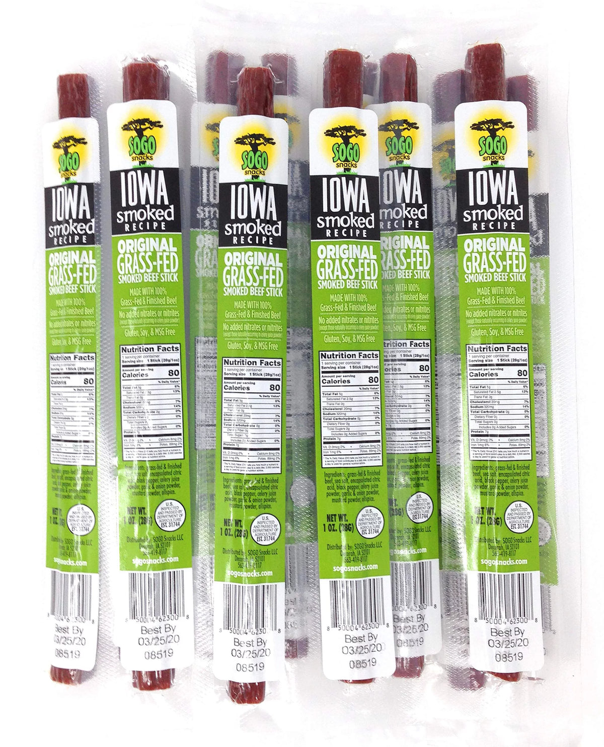 No Sugar 100% Grass-fed Beef Sticks 144-ct T43014