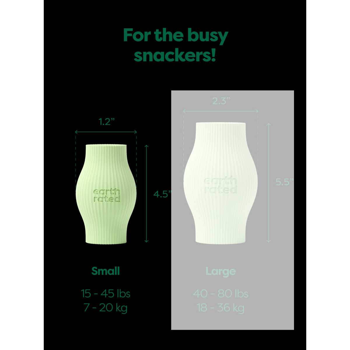 Dog Treat Toy Green Rubber A586200