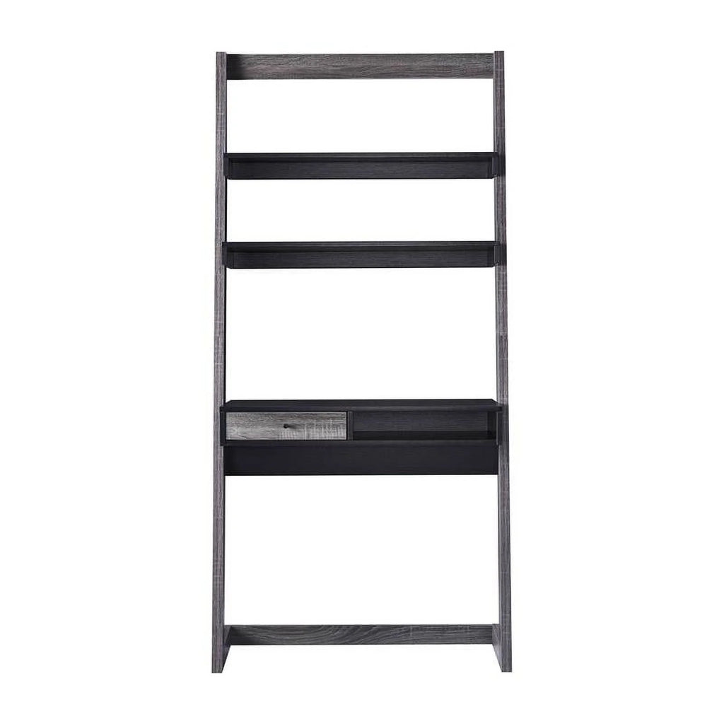 Modern Wood Writing Desk with Shelves G157