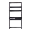 Modern Wood Writing Desk with Shelves G157