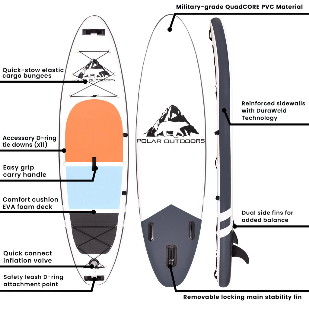 Inflatable Stand Up Paddle Board with Non-Slip Deck Q164137