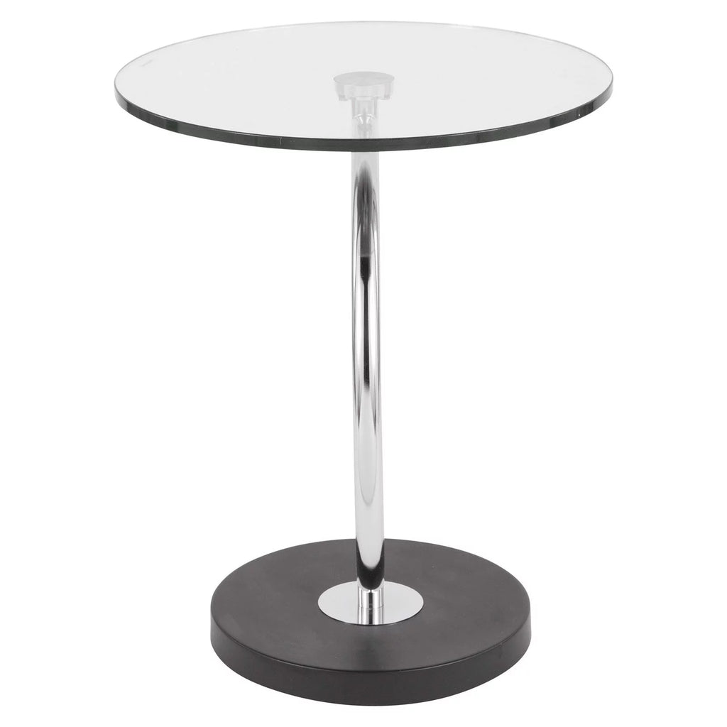 Modern Contemporary Indoor C End Table Glass X5216