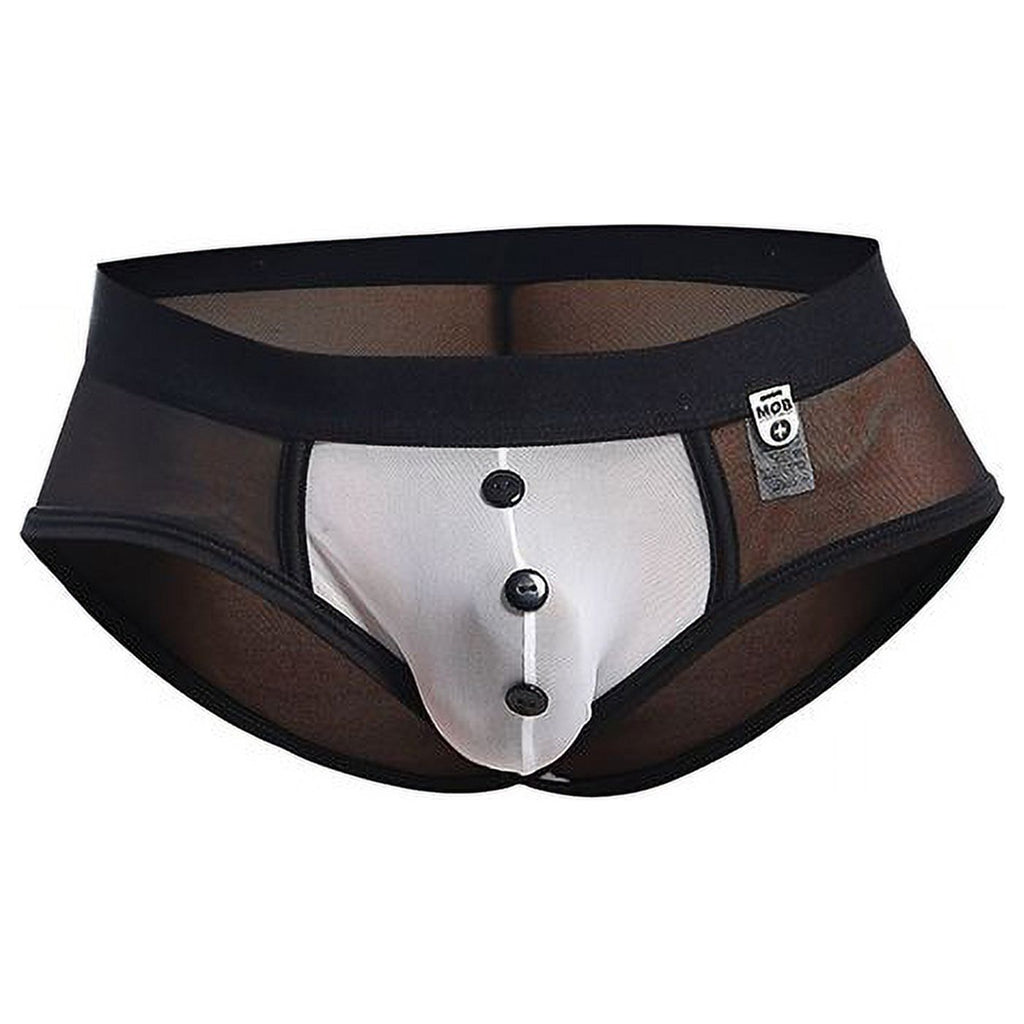 Black/White Sm Bow Tie Brief W423071