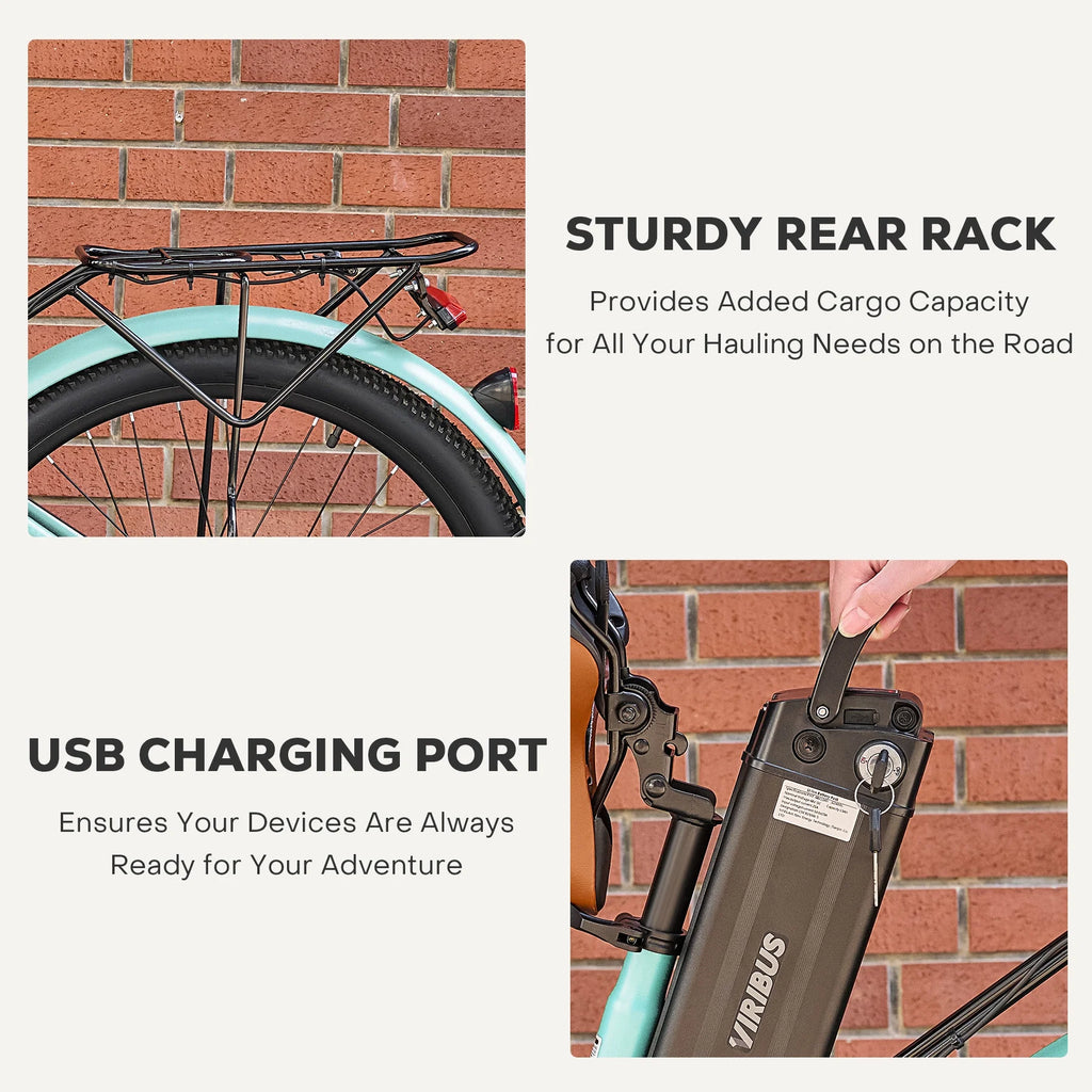 26" 500W Electric Bike with 48V 13Ah Battery B5110